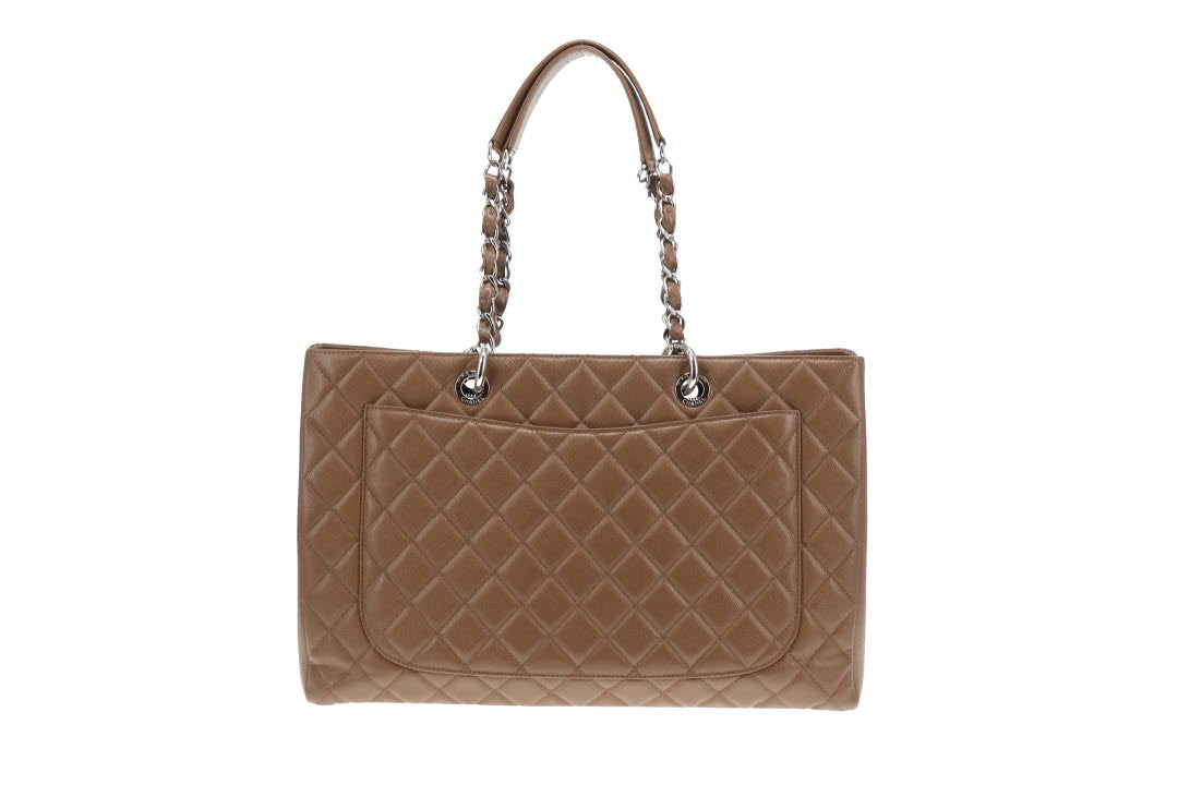 Chanel XL GST Tote Taupe Brown Caviar SH 2012