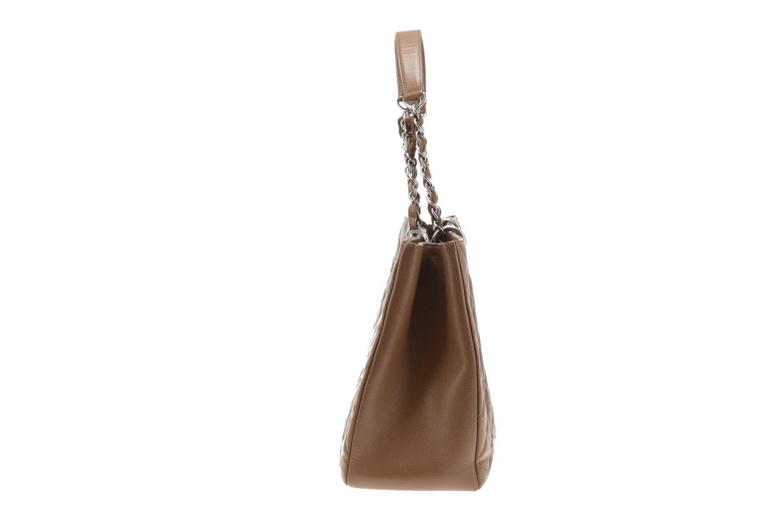 Chanel XL GST Tote Taupe Brown Caviar SH 2012