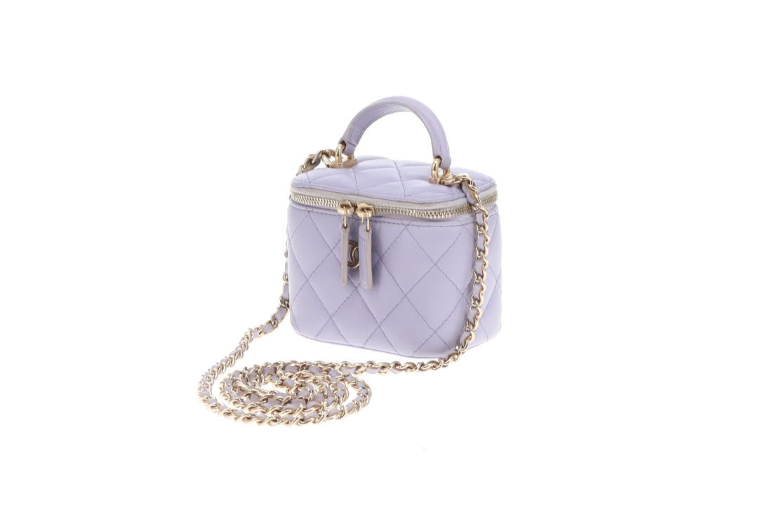 Chanel Top Handle Mini Vanity Lilac 2021