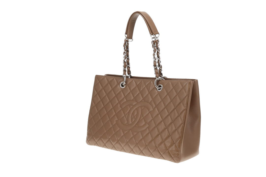 Chanel XL GST Tote Taupe Brown Caviar SH 2012