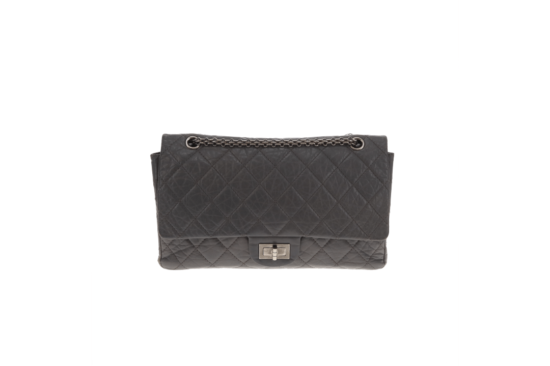 Chanel 2.55 227 Reissue Grey Crinkled Calfskin '10