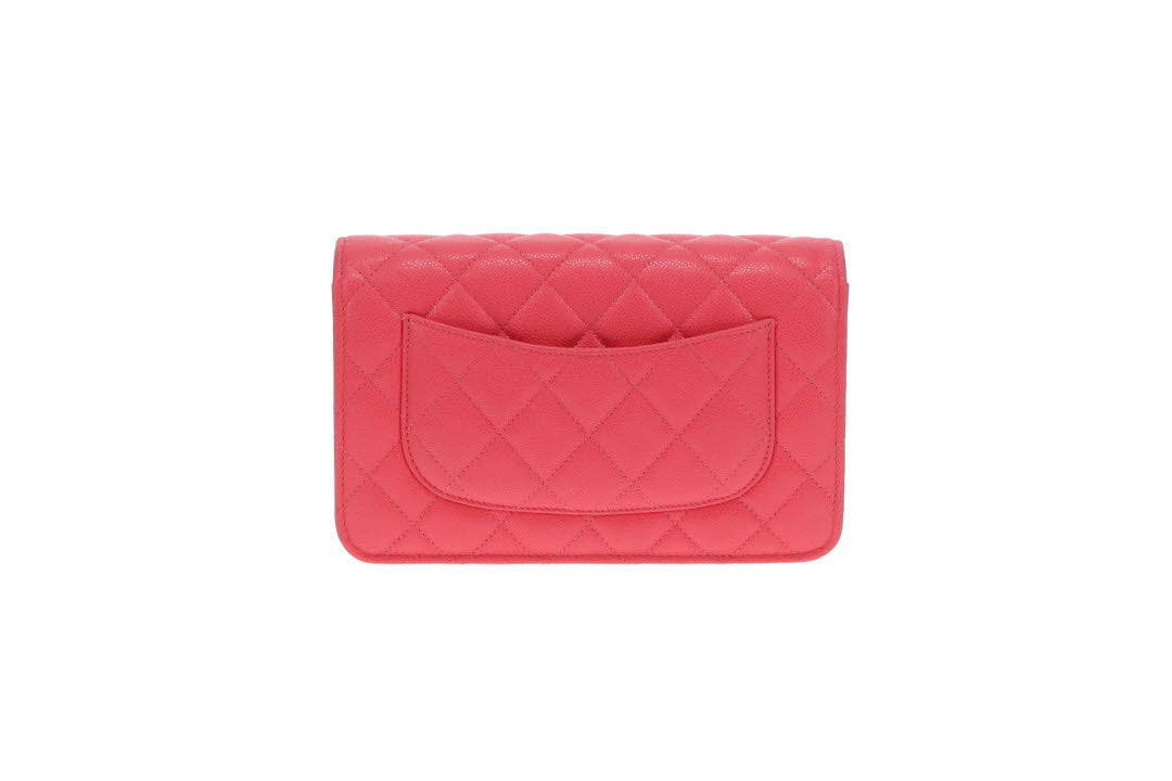 Chanel Wallet On Chain Classic Pink Caviar GHW (NFID)