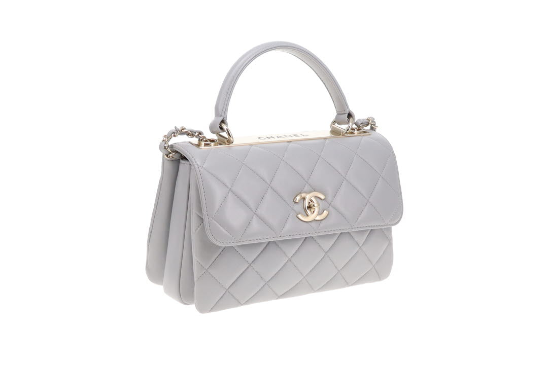 Chanel Trendy CC Small Grey Lambskin 2019