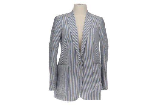 Gucci Blue Stripe Cotton Jacket