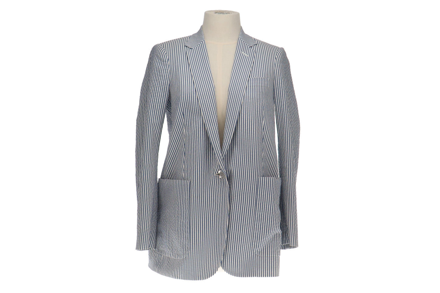 Gucci Blue Stripe Cotton Jacket