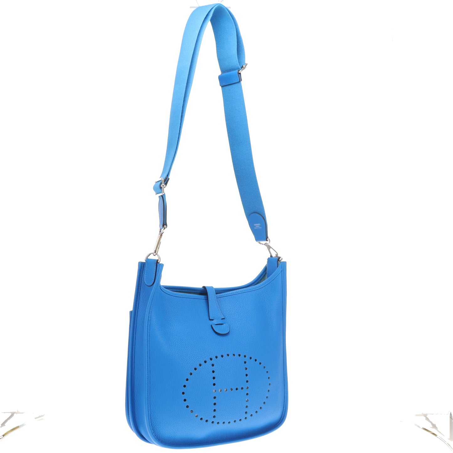 Hermes Evelyne III PM Bleu Hydra PHW - 2016