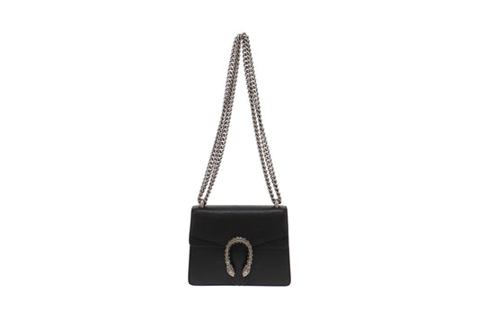 Gucci Black Leather Dionysus Mini Bag