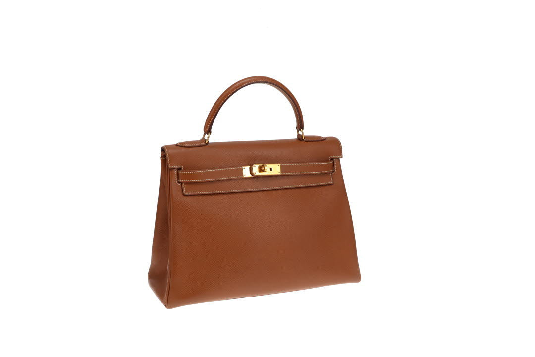 Hermes Kelly 32 Retourne Gold Courcheval GHW 1995