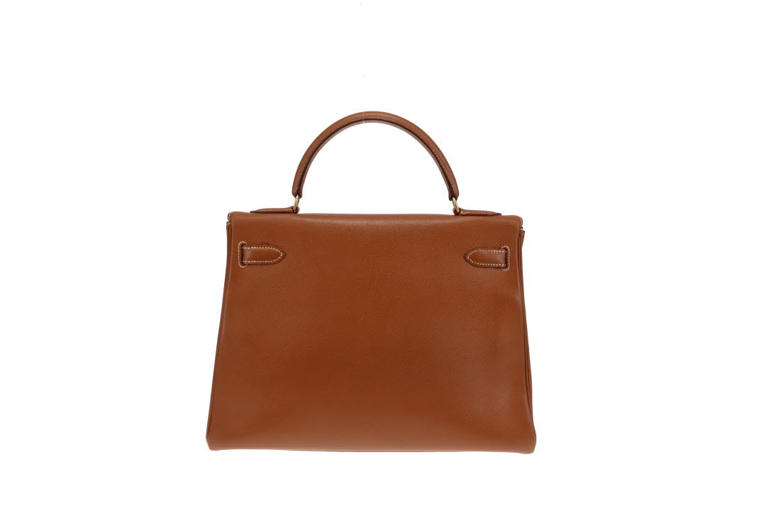 Hermes Kelly 32 Retourne Gold Courcheval GHW 1995