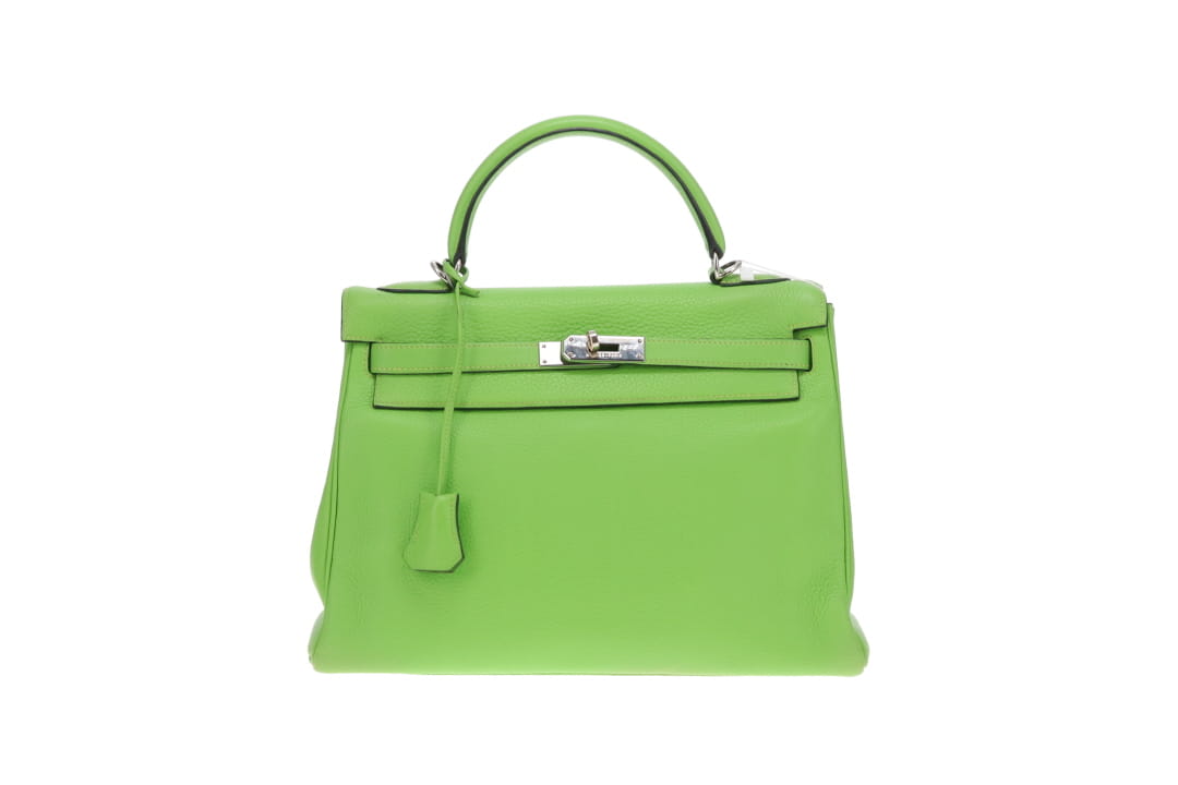 Hermes Kelly 32 Vert Cru Clemence PHW 2003