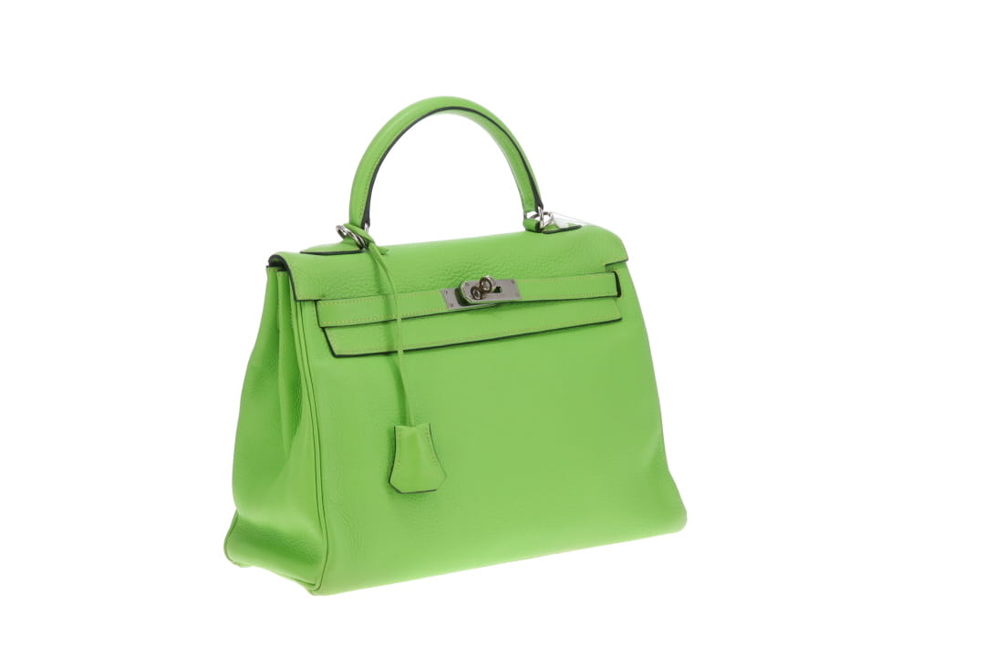 Hermes Kelly 32 Vert Cru Clemence PHW 2003