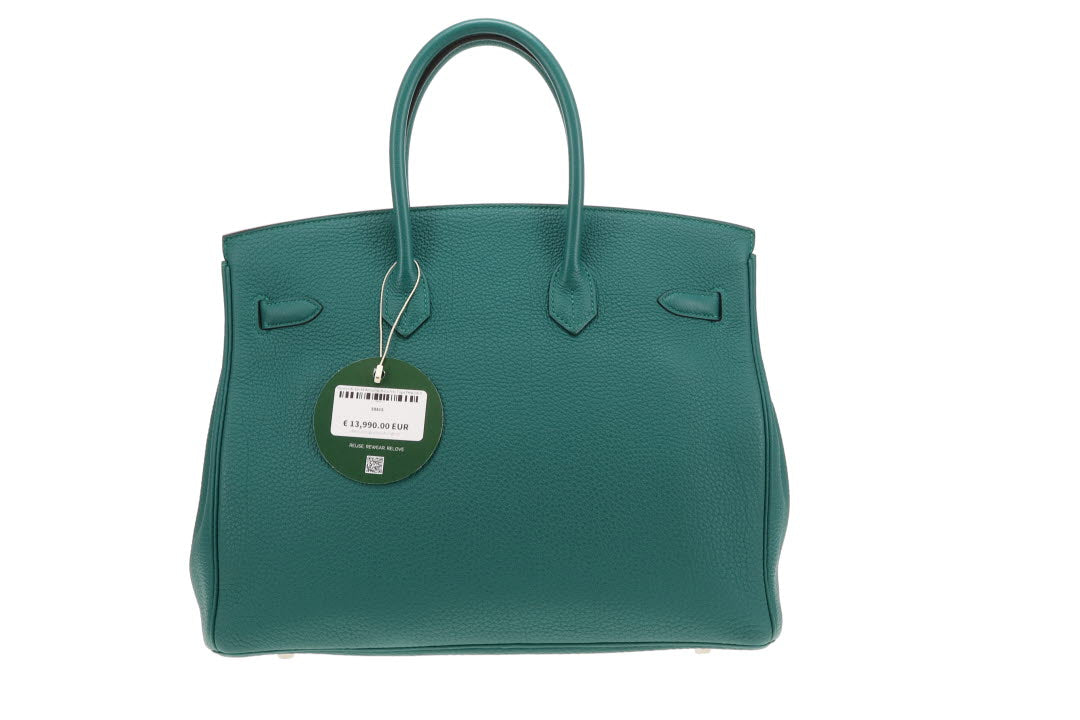 Hermes Birkin 35 Retourne Malachite Togo PHW 2013