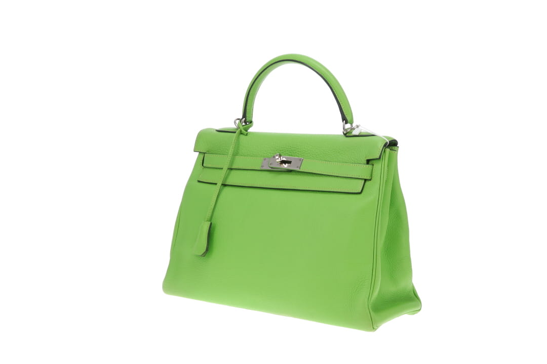 Hermes Kelly 32 Vert Cru Clemence PHW 2003