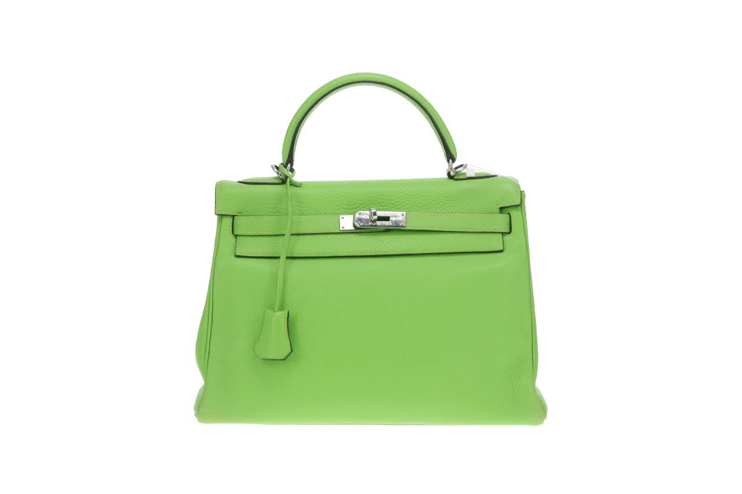 Hermes Kelly 32 Vert Cru Clemence PHW 2003