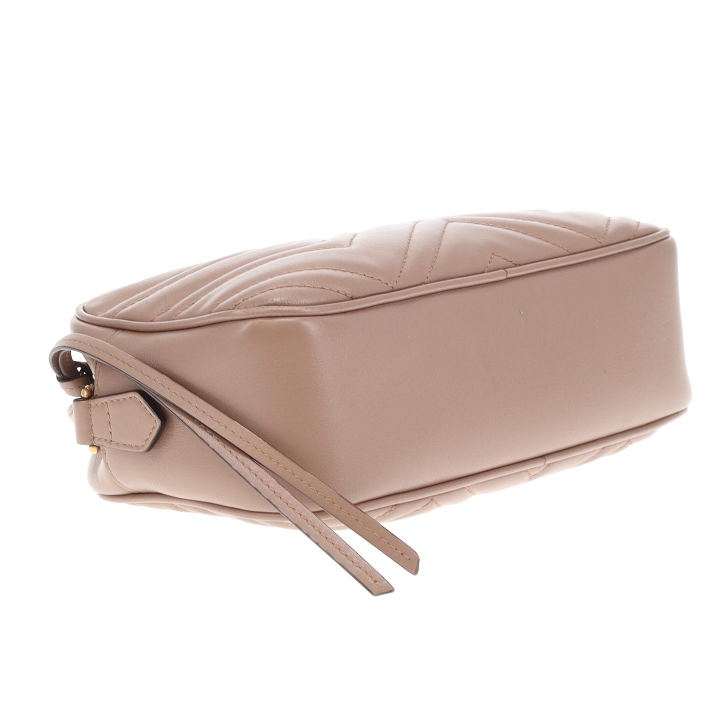 Gucci Marmont Small Camera Bag Dusty Pink Chevron GHW