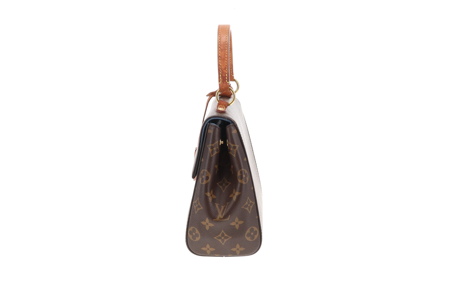 Louis Vuitton Cluny BB Monogram with Blue/Pink Strap (NFID)