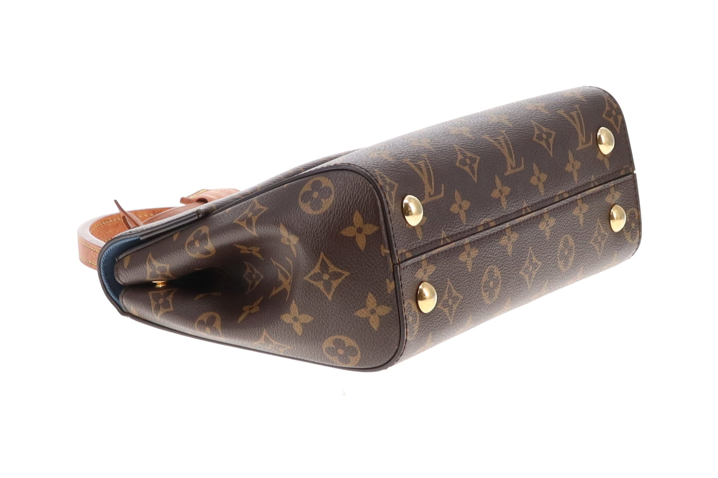 Louis Vuitton Cluny BB Monogram with Blue/Pink Strap (NFID)