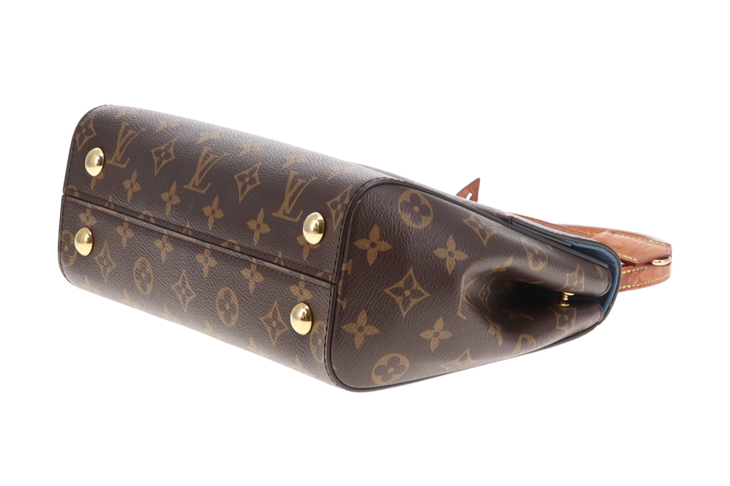 Louis Vuitton Cluny BB Monogram with Blue/Pink Strap (NFID)