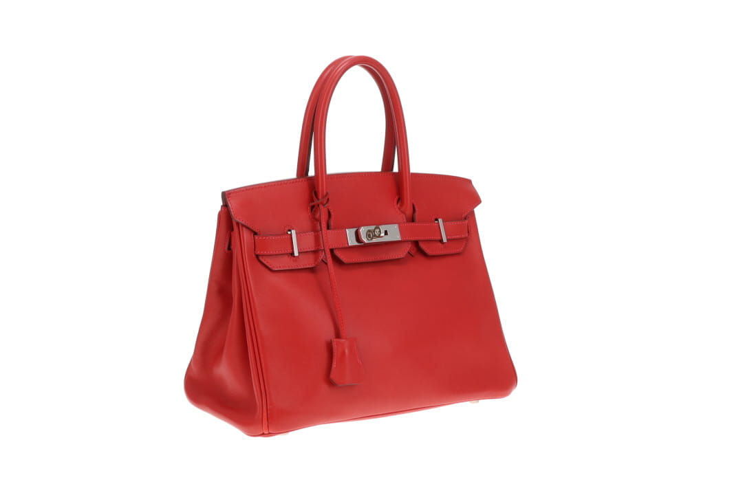 Hermes Birkin 30 Rouge Swift Leather PHW 2007