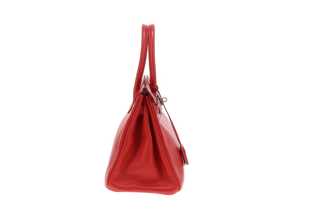 Hermes Birkin 30 Rouge Swift Leather PHW 2007