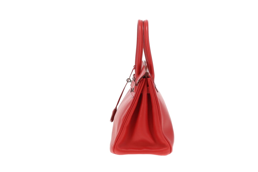 Hermes Birkin 30 Rouge Swift Leather PHW 2007