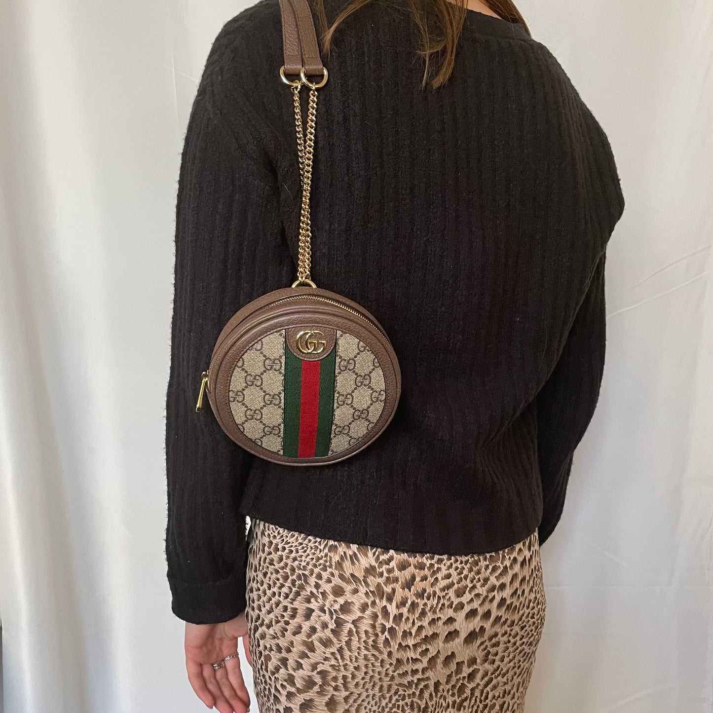 Gucci GG Supreme Ophidia Round Mini Backpack Designer Exchange Ltd