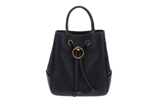 Mulberry Hampstead Bucket Bag Midnight GHW