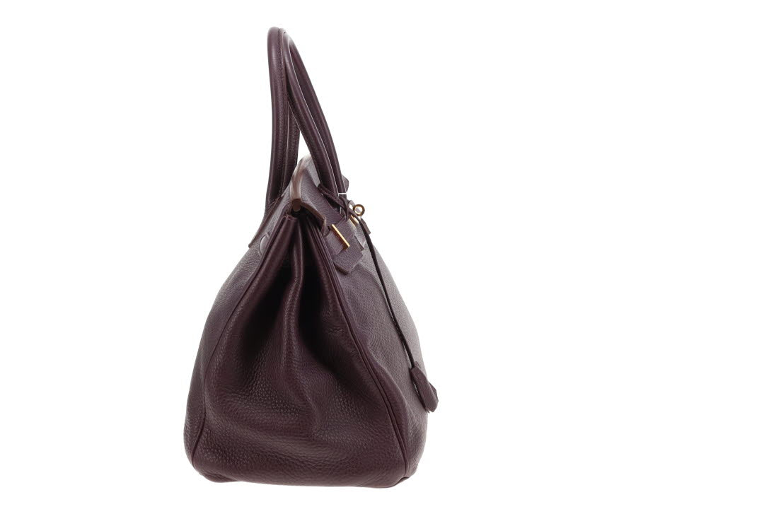 Hermes Birkin 35 Retourne Raisin Clemence GHW 2012