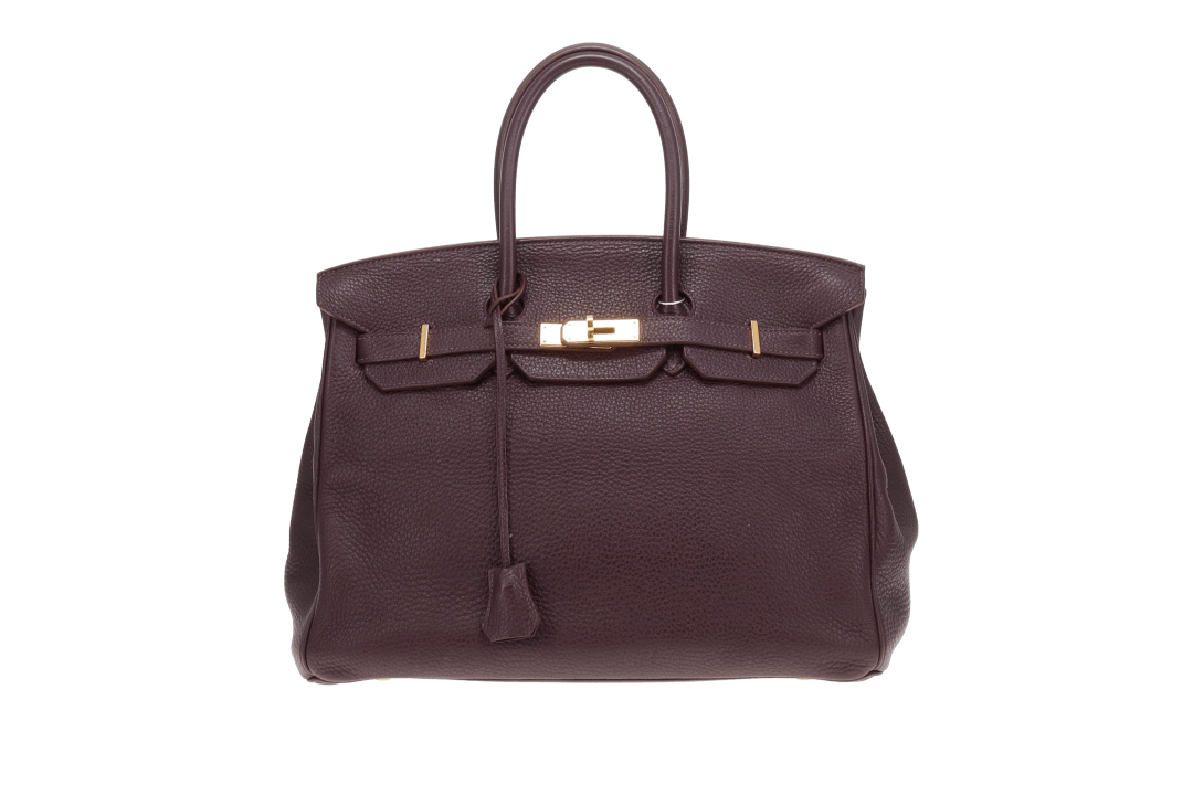 Hermes Birkin 35 Retourne Raisin Clemence GHW 2012