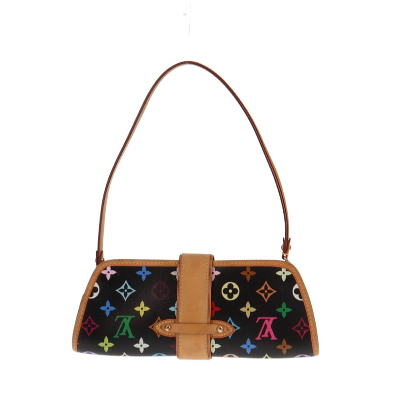 Louis Vuitton Takashi Murakami Black Multicolor Shirley Clutch