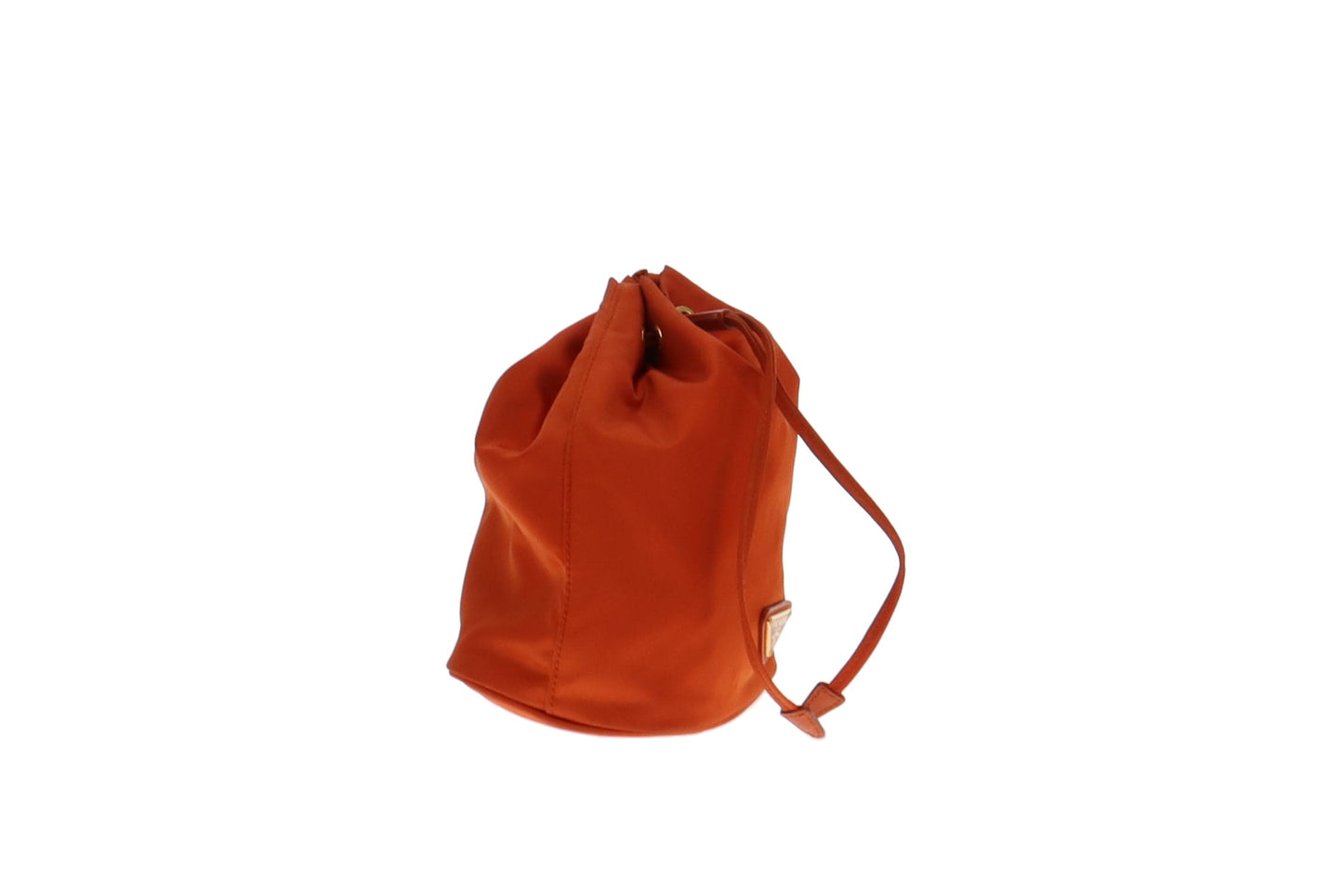 Prada Orange Nylon Bucket Pouch/Wristlet