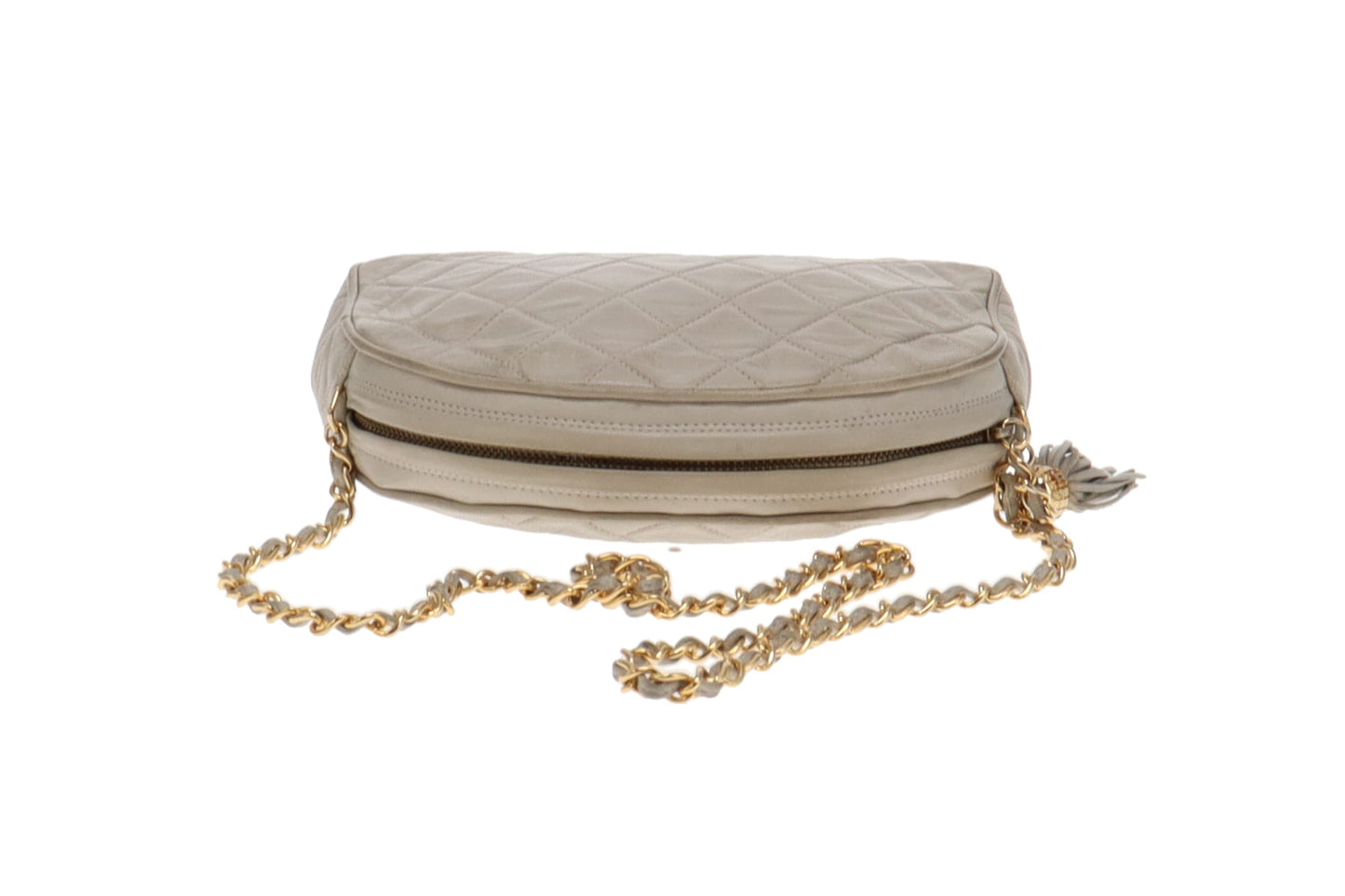 Chanel Lambskin Vintage Tassel Spearmint Shoulder Bag