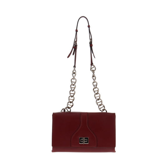 Prada Cerise Vitello Soft Leather Chain Flap Bag