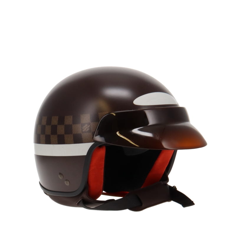 Louis Vuitton Motorcycle Helmet Damier Ebene Print Small Size (Rare)