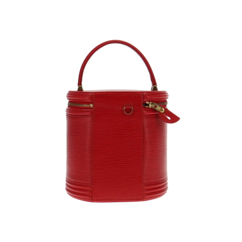 Louis Vuitton Large Rouge Epi Leather Zipped Cannes Vanity Case