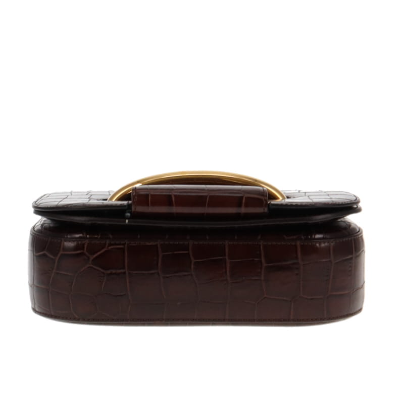 Mulberry Sellwood Brown Croc Leather GH