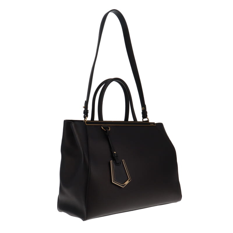 Fendi Black 2Jours Tote With Strap