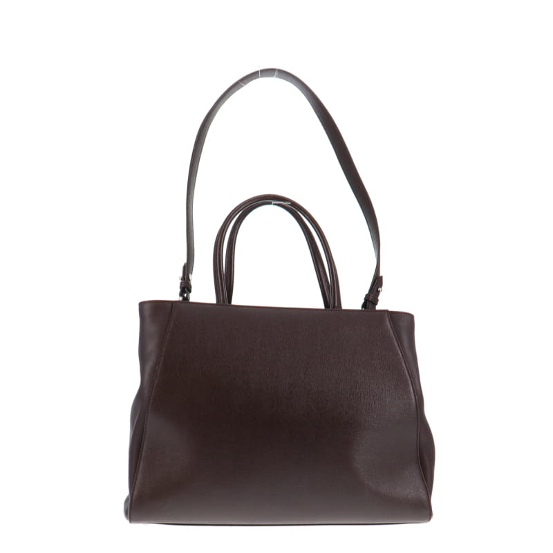 Fendi 2Jours Bag Medium In Dark Coffee & Palladium Hardware