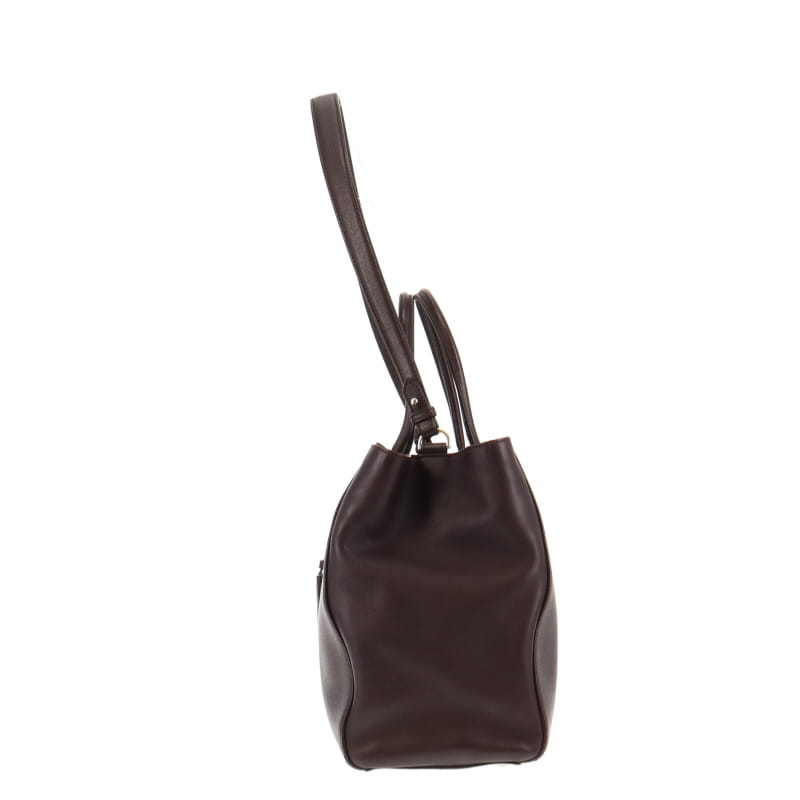 Fendi 2Jours Bag Medium In Dark Coffee & Palladium Hardware