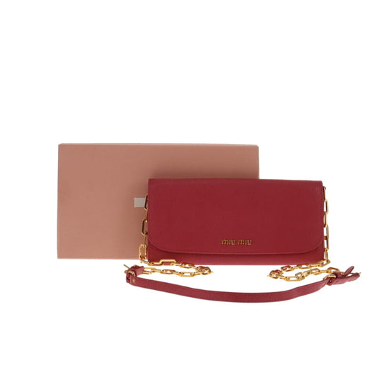 Miu Miu Madra Bruyere Chain Wallet (2)