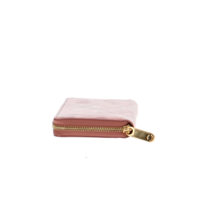 Louis Vuitton Limited Edition Rose Velours Monogram Vernis Ikat Zippy Wallet