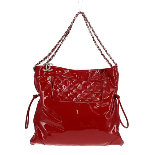 Chanel Red Patent Leather Bonbons Drawstring Tote 31 2009/10