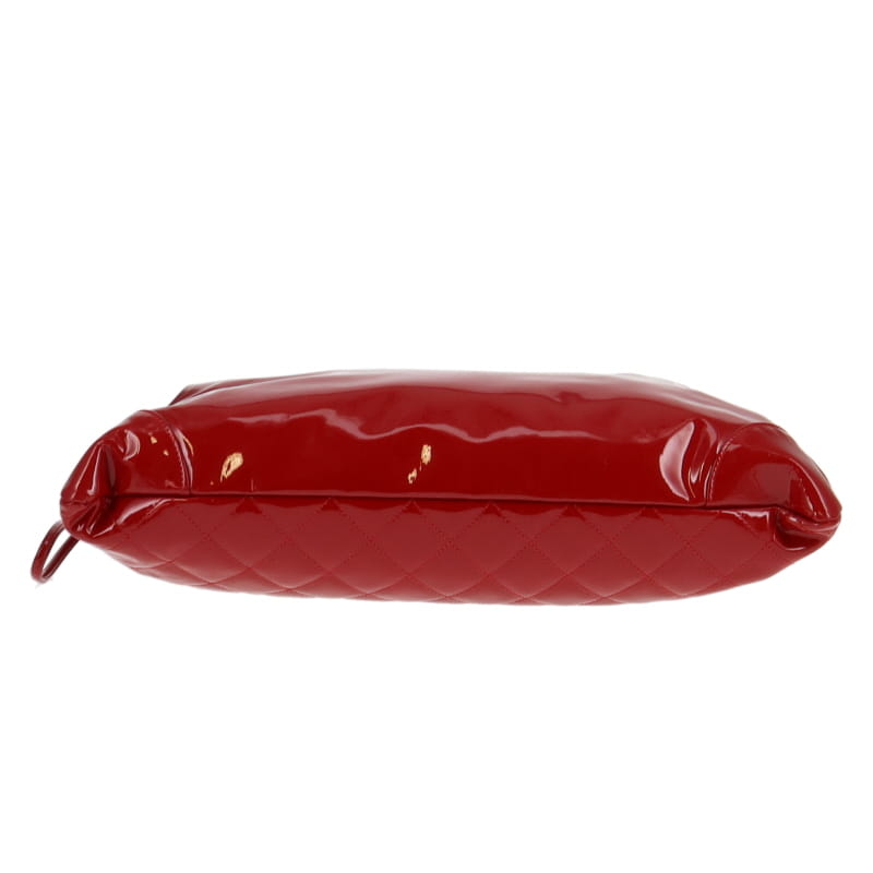 Chanel red patent leather bag hotsell