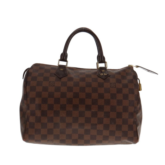 Louis Vuitton Speedy 30 Damier Ebene AA0196 (Hotstamped DM)