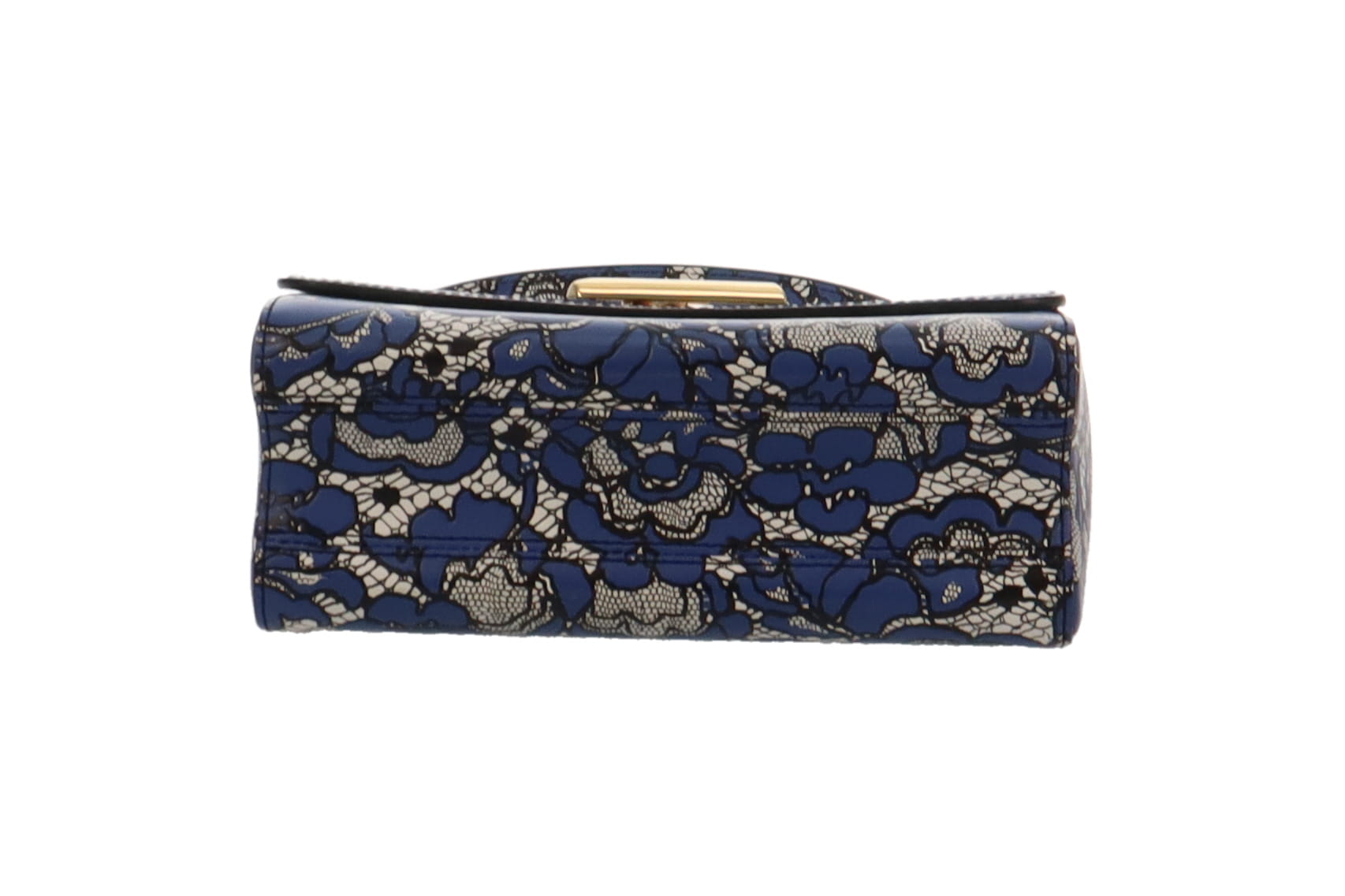 Navy lace sales clutch bag