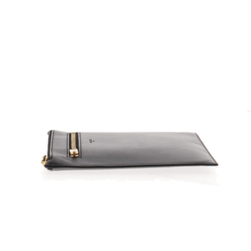 Saint Laurent Black Smooth Leather Paris Pouch With Zips Designer Exchange Ltd
