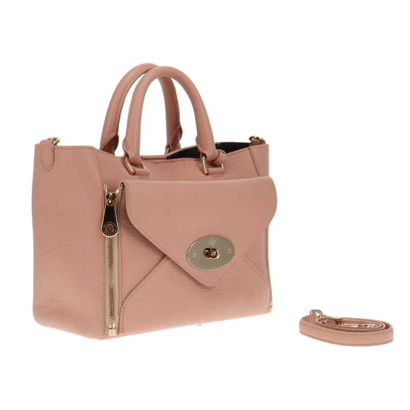 Mulberry Grainy Calf Willow Tote Small Ballet Pink