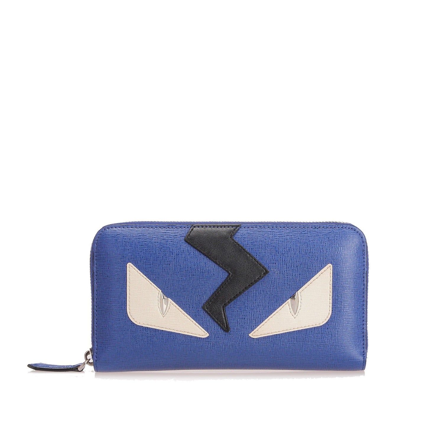 Fendi Monster Leather Zip Wallet Wallets Fendi 