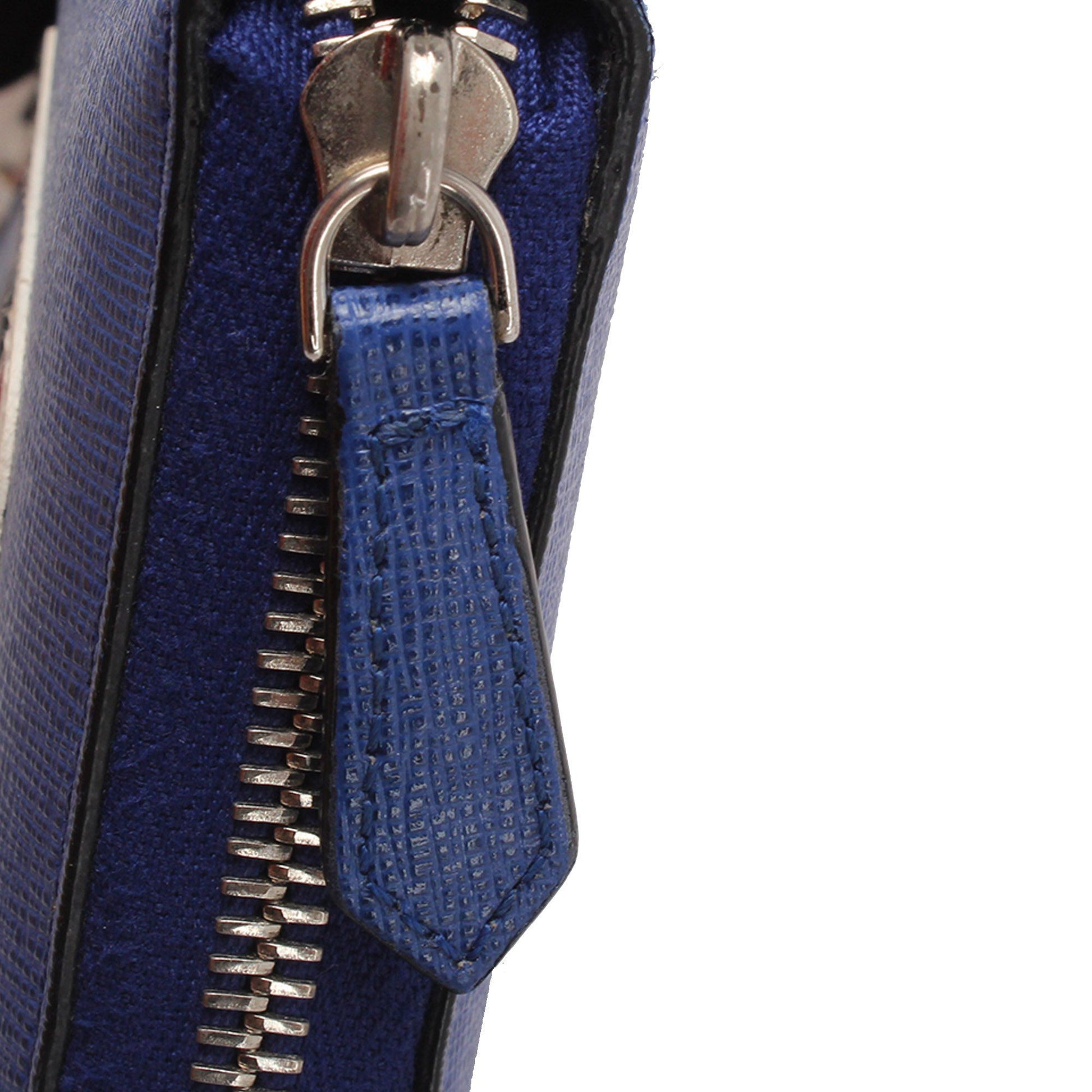 Fendi Monster Leather Zip Wallet Wallets Fendi 