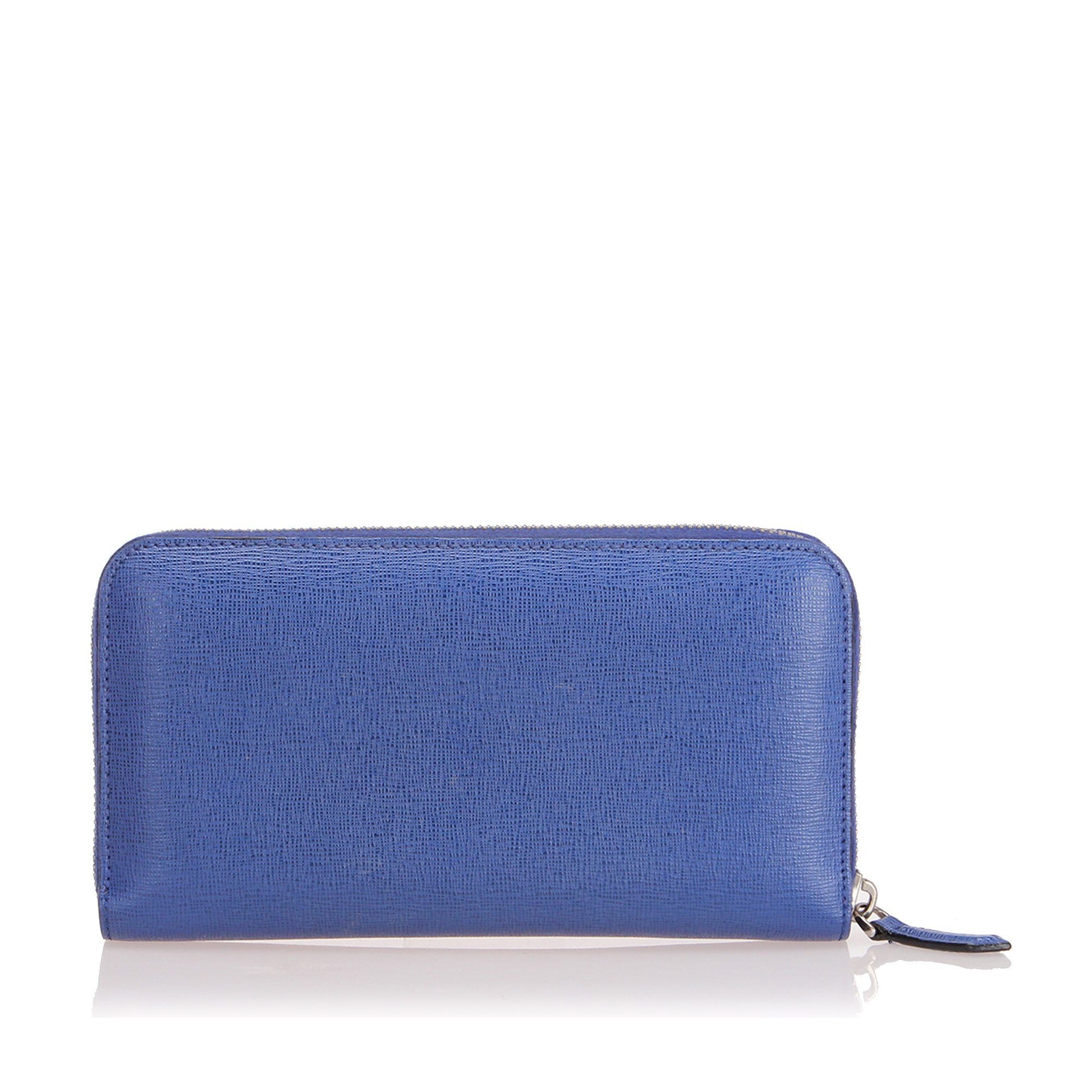 Fendi Monster Leather Zip Wallet Wallets Fendi 